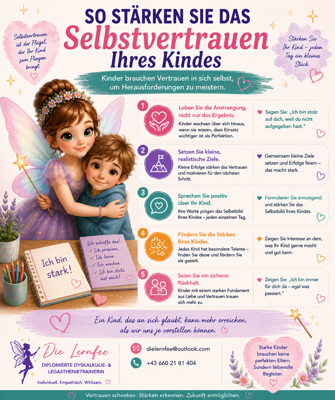 So stärken Sie das Selbstvertrauen Ihres Kindes – Die Lernfee